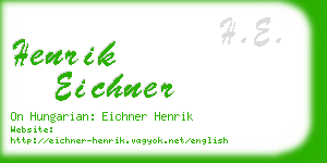 henrik eichner business card
